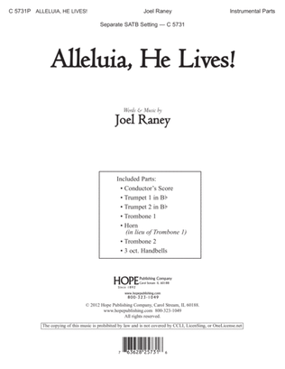 Book cover for Alleluia, He Lives!