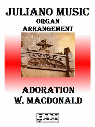 Book cover for ADORATION - W. MACDONALD (HYMN - EASY ORGAN)