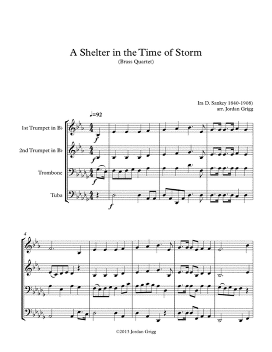 A Shelter in the Time of Storm (Brass Quartet) image number null