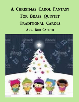 Book cover for A Christmas Carol Fantasy for Brass Quintet