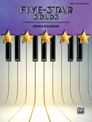 Book cover for Five-Star Solos, Book 3