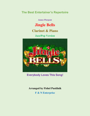 Book cover for "Jingle Bells"-Piano Background for Clarinet and Piano (Jazz/Pop Version)