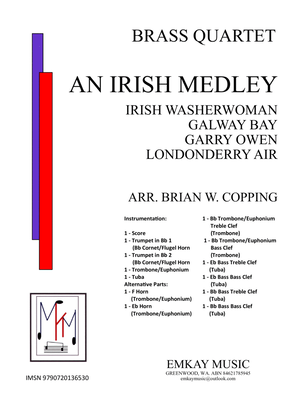 Book cover for AN IRISH MEDLEY – BRASS QUARTET