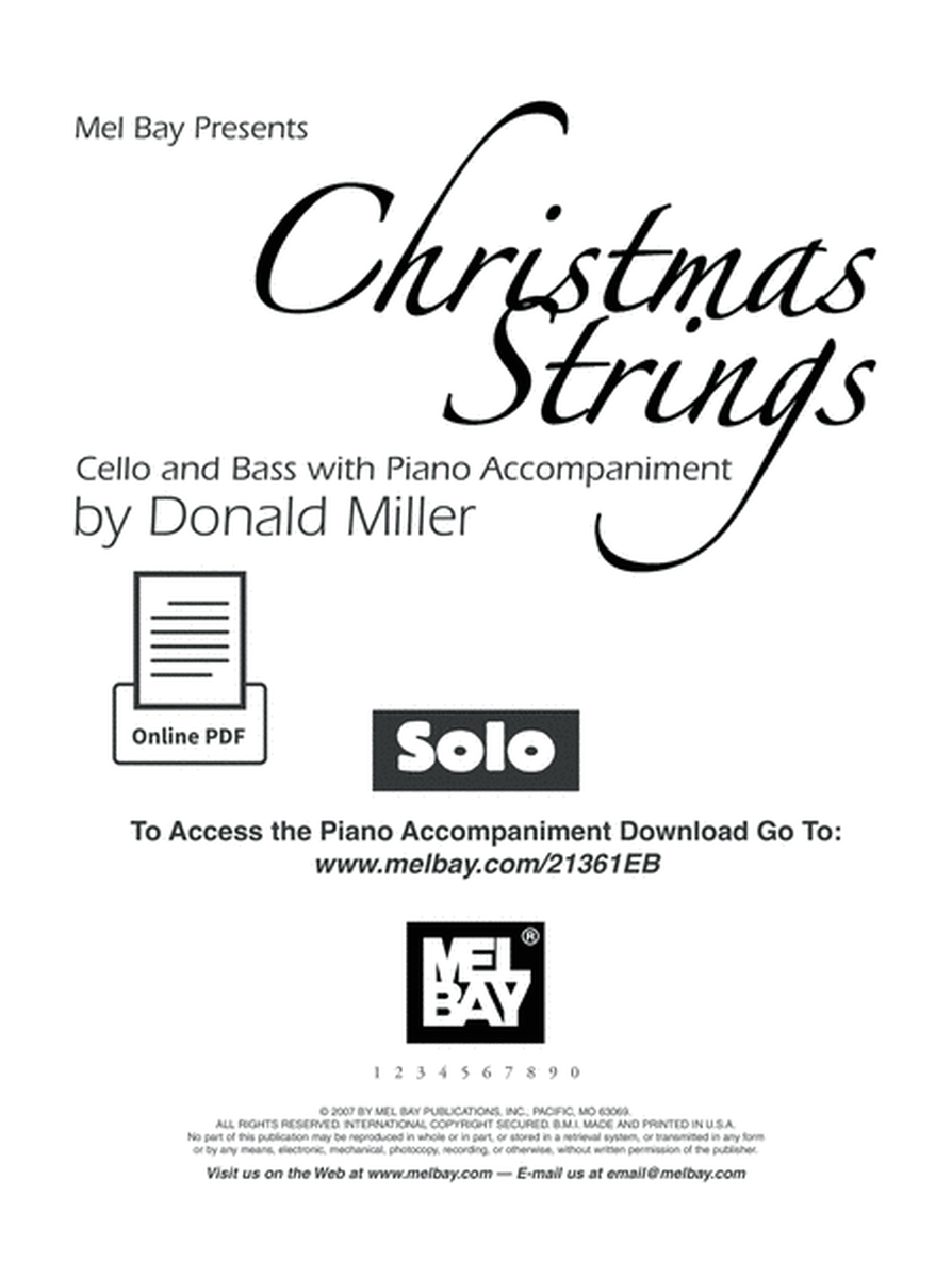 Christmas Strings: Cello & Bass With Piano Accompaniment