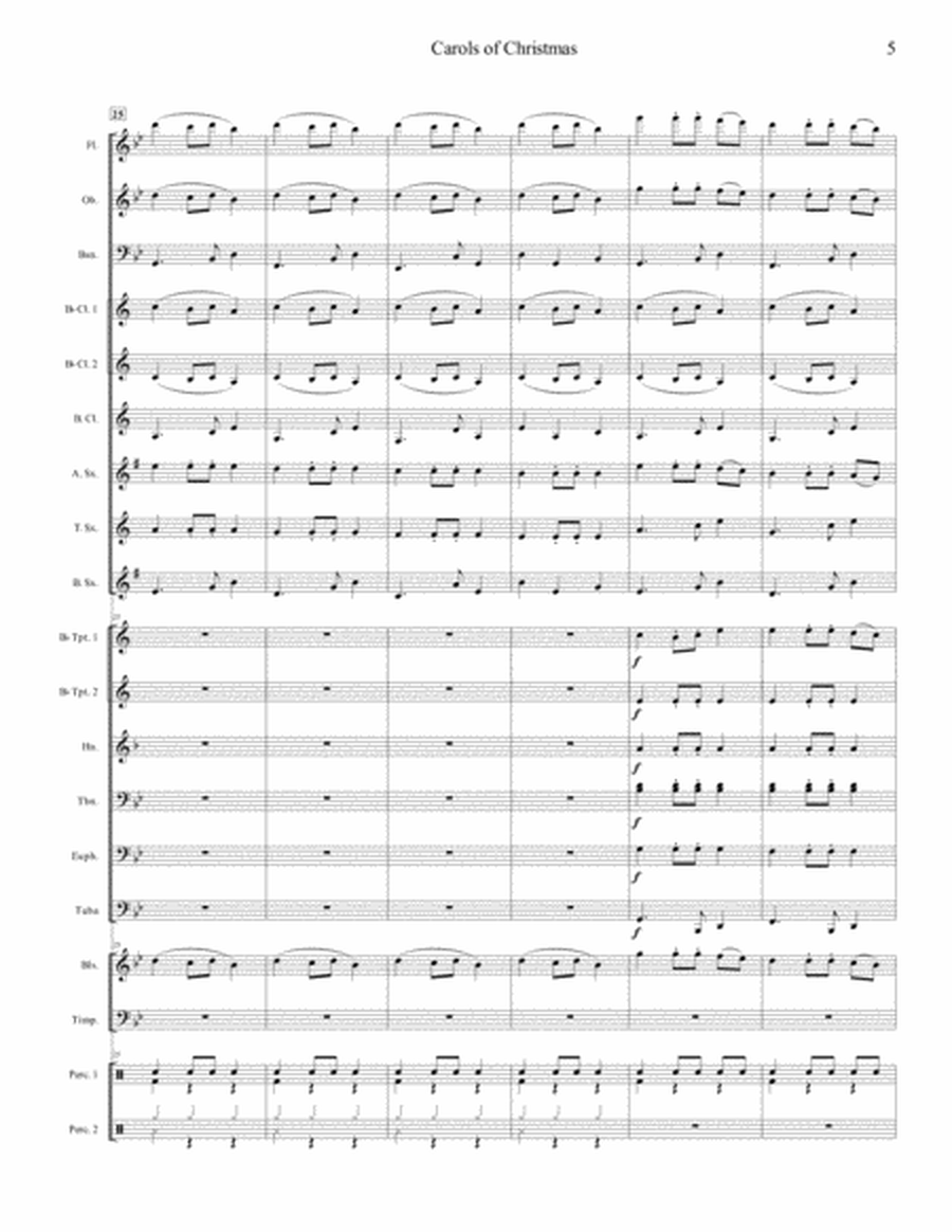 Carols of Christmas for Concert Band image number null