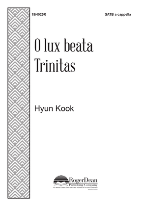 Book cover for O lux beata Trinitas