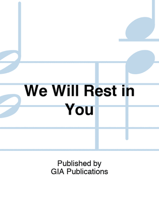 Book cover for We Will Rest in You