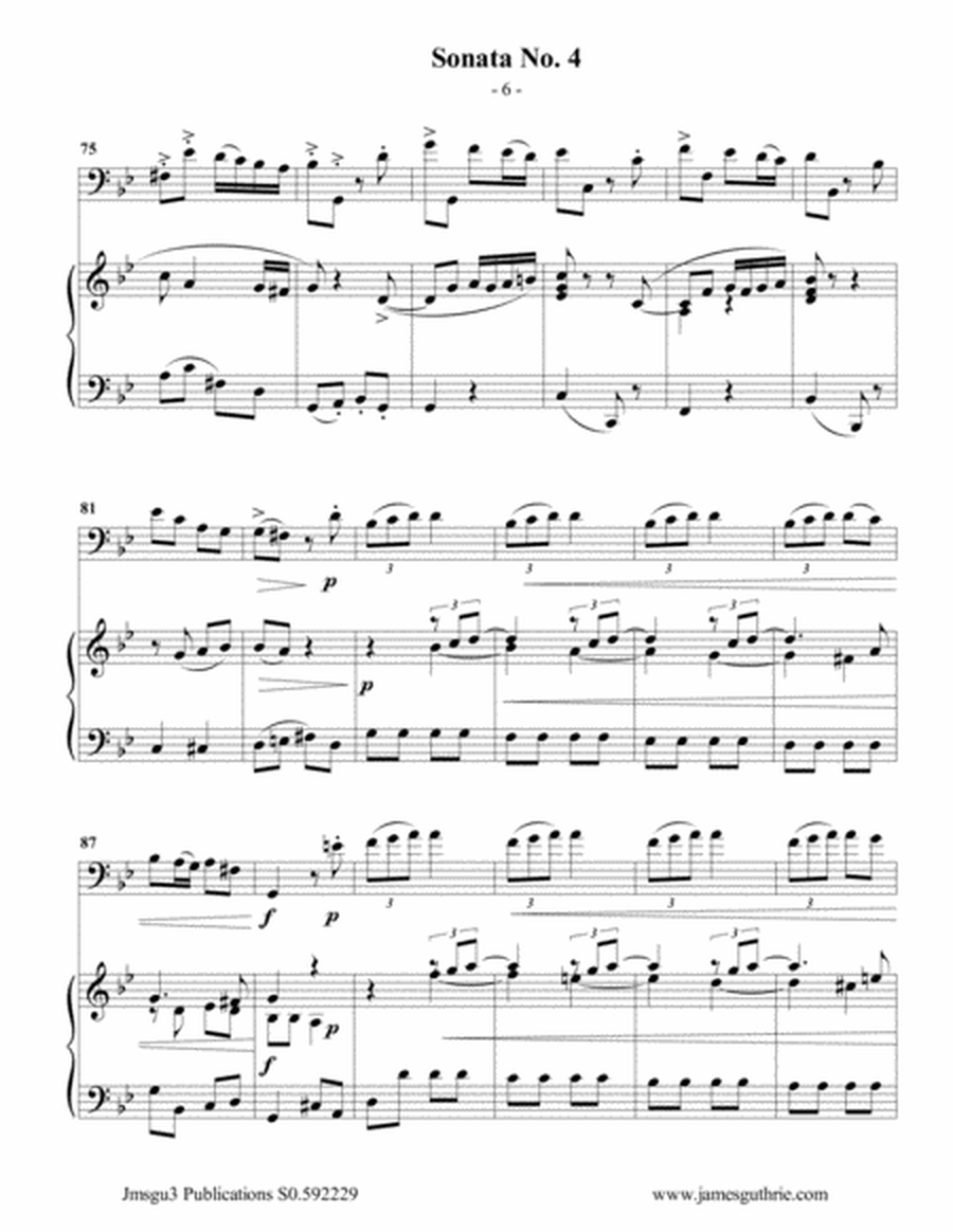Vivaldi: Sonata No. 4 for Bassoon & Piano image number null
