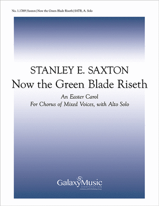 Book cover for Now The Green Blade Riseth