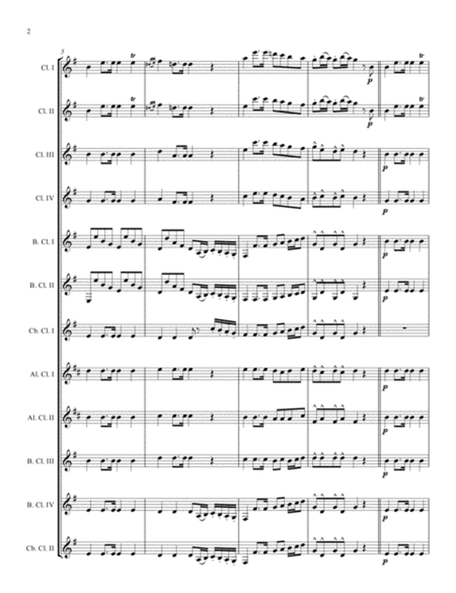 Serenade for Winds Movement 1 - for Clarinet Choir image number null