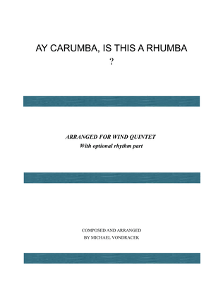 Book cover for AY CARUMBA, IS THIS A RHUMBA