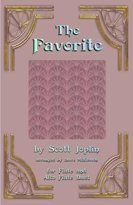 Book cover for The Favorite, Two-Step Ragtime for Flute and Alto Flute Duet