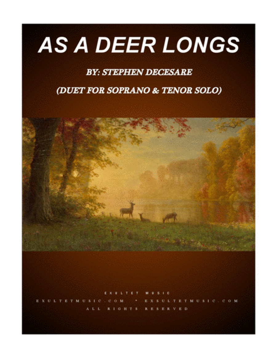 As A Deer Longs (Duet for Soprano and Tenor Solo) image number null