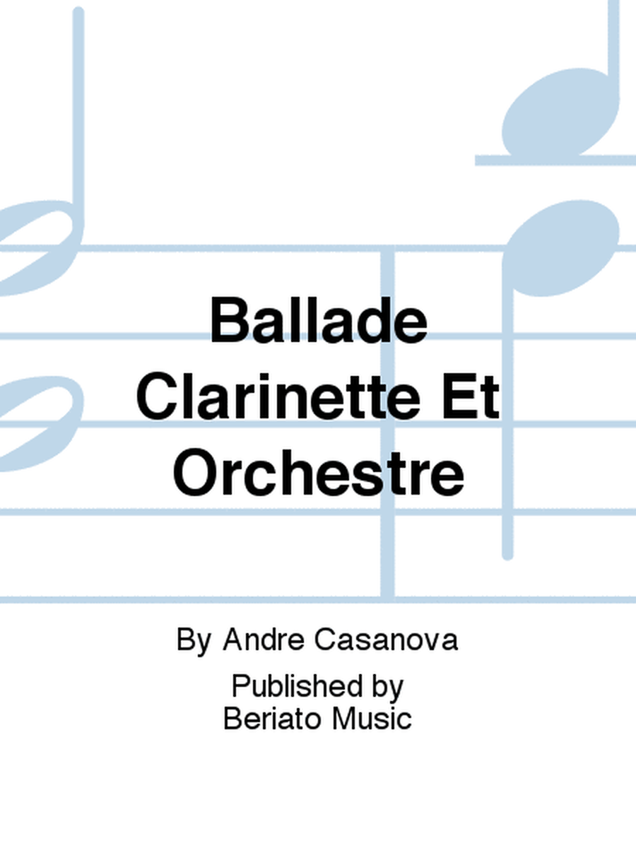 Ballade Clarinette Et Orchestre