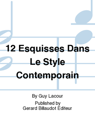 Book cover for 12 Esquisses Dans Le Style Contemporain