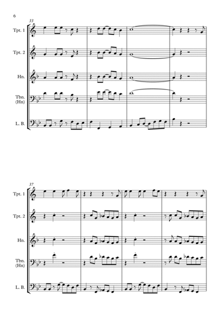 The Sloop John B (The John B Sails) - Brass Quartet image number null