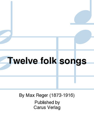 Book cover for Twelve folk songs