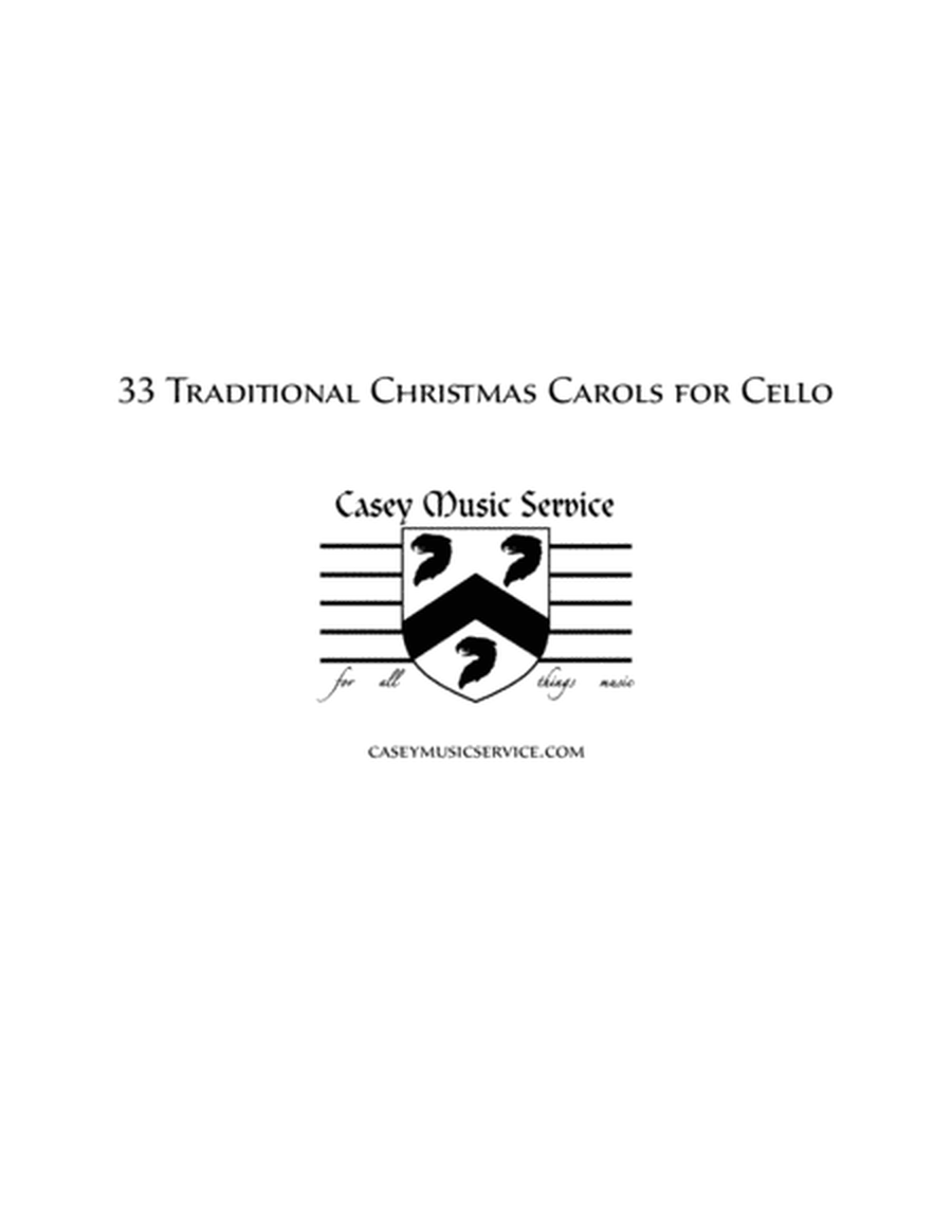 33 Traditional Christmas Carols for Cello