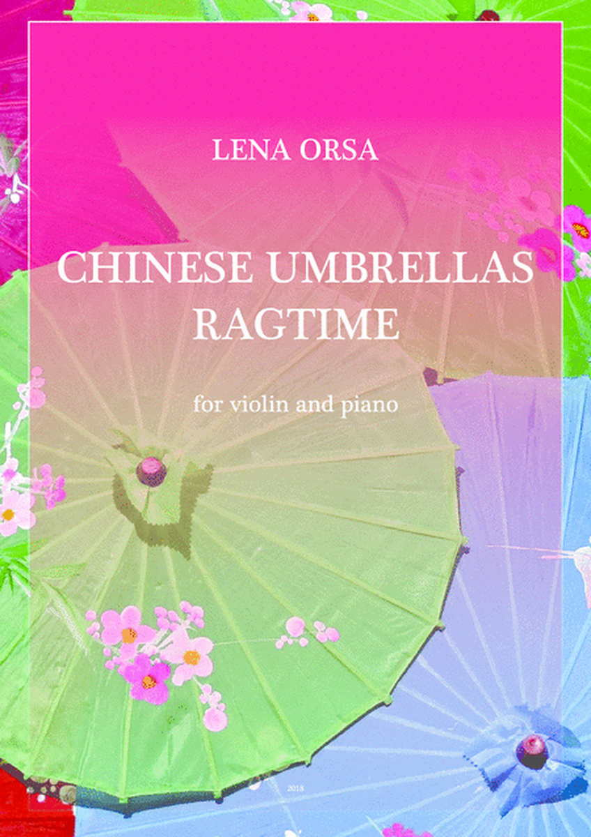 Chinese Umbrellas Ragtime 中国雨伞 for violin and piano image number null