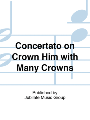 Book cover for Concertato on Crown Him with Many Crowns