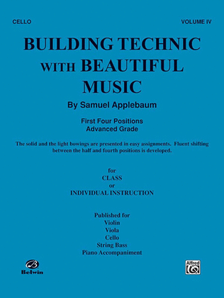 Book cover for Building Technic With Beautiful Music, Book 4