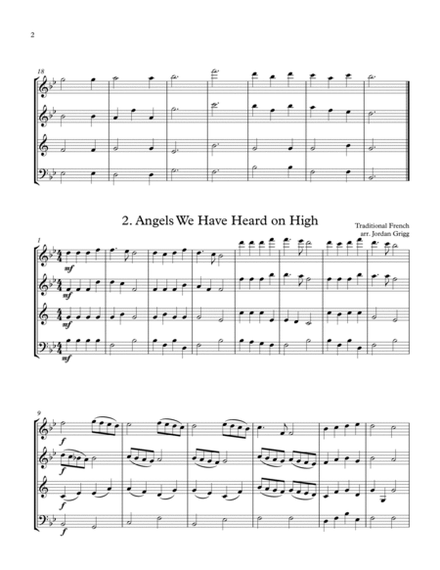 14 Christmas Carols (arranged for Wind Quartet) image number null