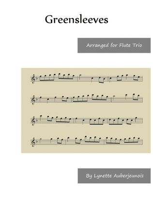 Book cover for Greensleeves - Flute Trio