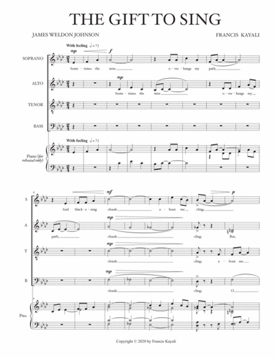 The Gift to Sing - SATB choir