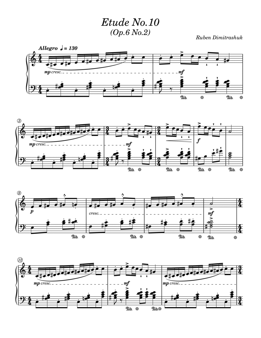 Etude No.10 - Ruben Dimitrashuk (Op.6 No.2) image number null