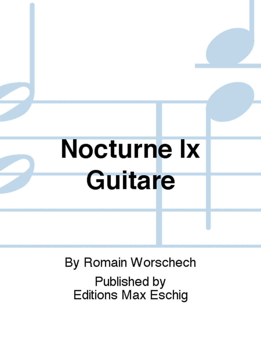 Nocturne Ix Guitare