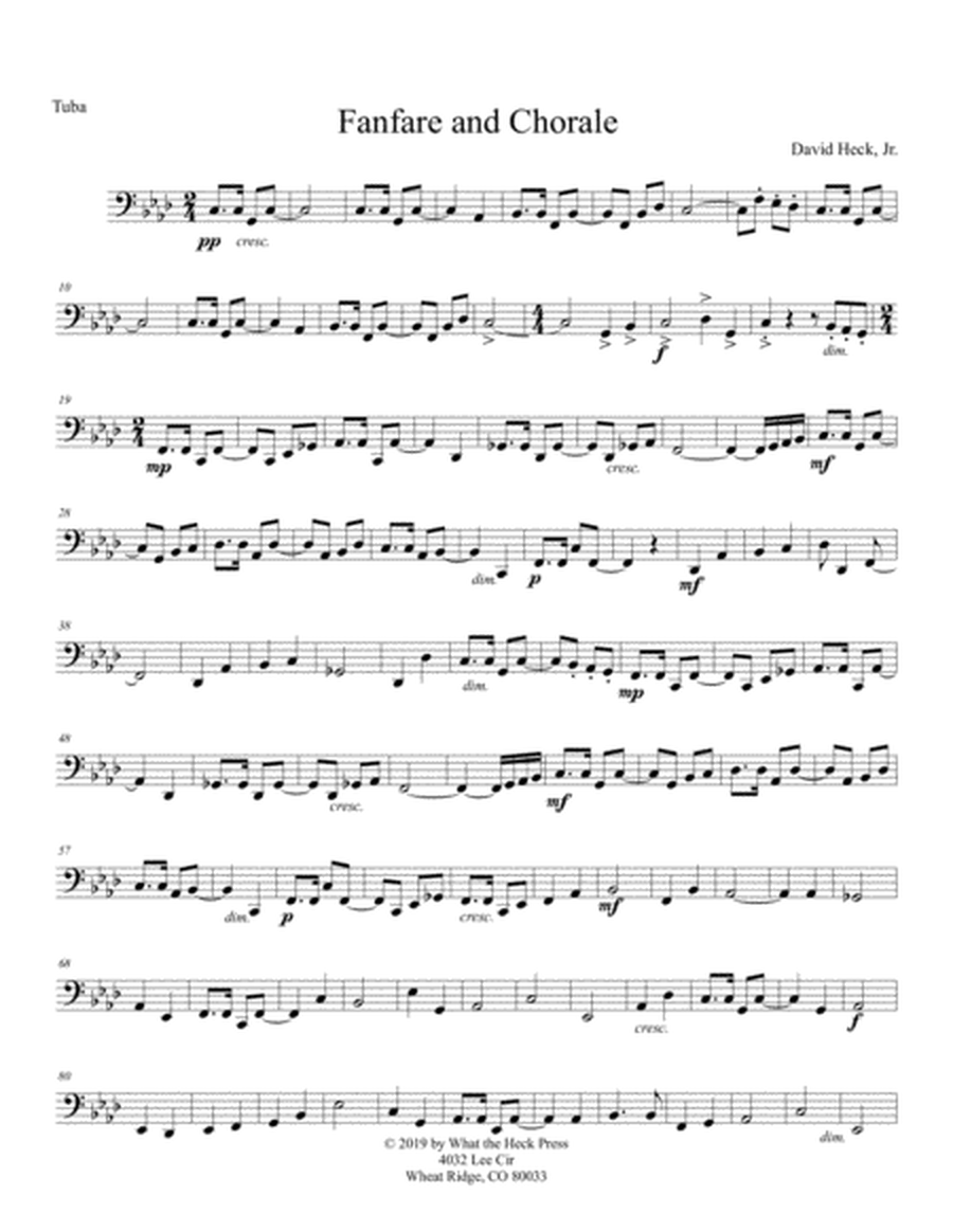 Fanfare and Chorale - Tuba image number null