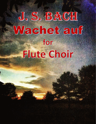 Book cover for Bach: Wachet auf for Flute Choir
