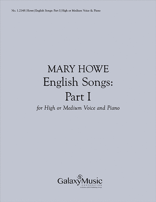Book cover for English Songs, Part I