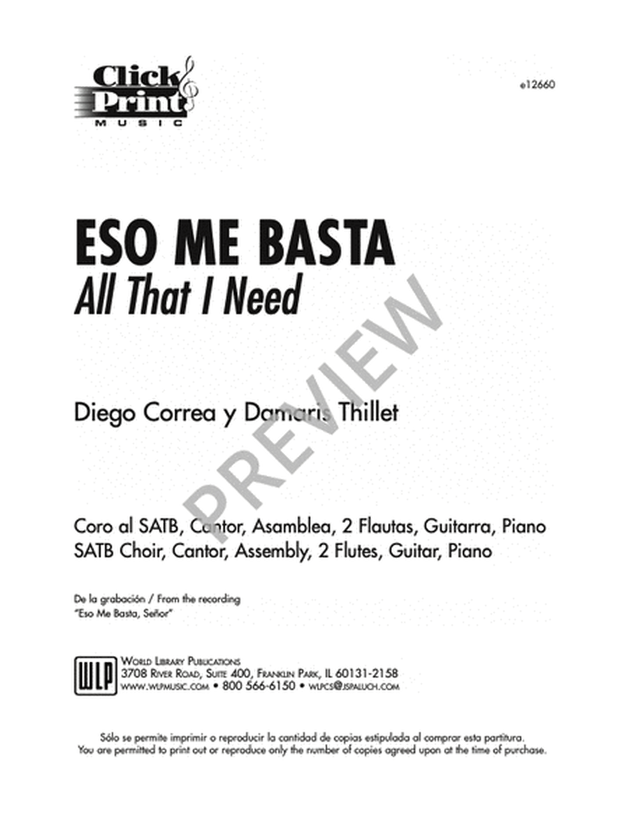 Eso Me Basta / All That I Need-Correa/Thillet