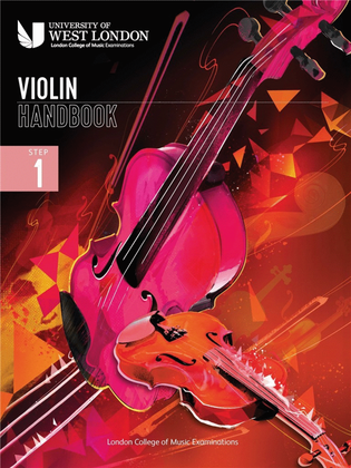 Book cover for LCM Violin Handbook 2021: Step 1