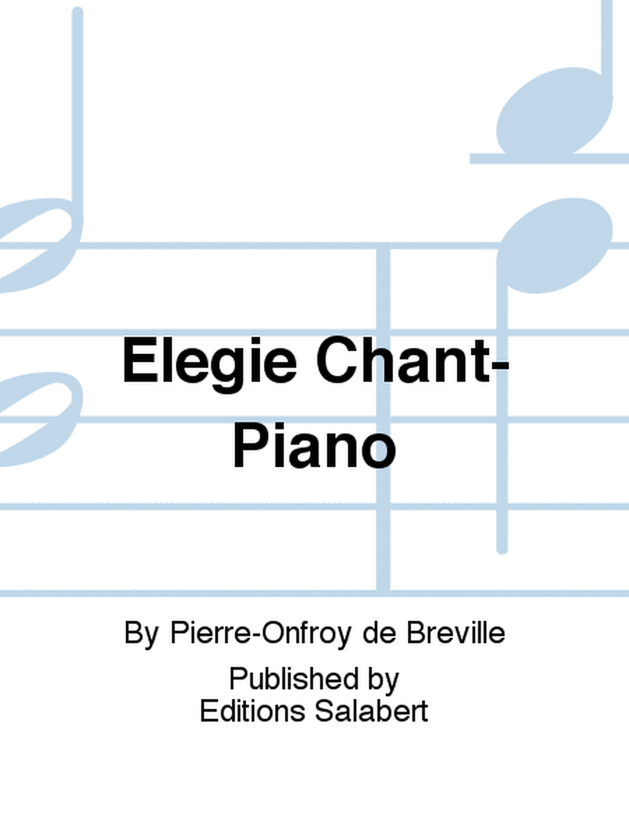 Elegie Chant-Piano