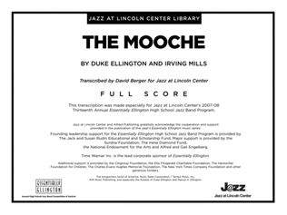 Book cover for The Mooche: Score