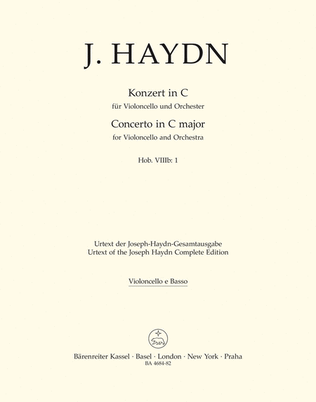 Book cover for Concerto for Violoncello and Orchestra in C major Hob.VIIb:1