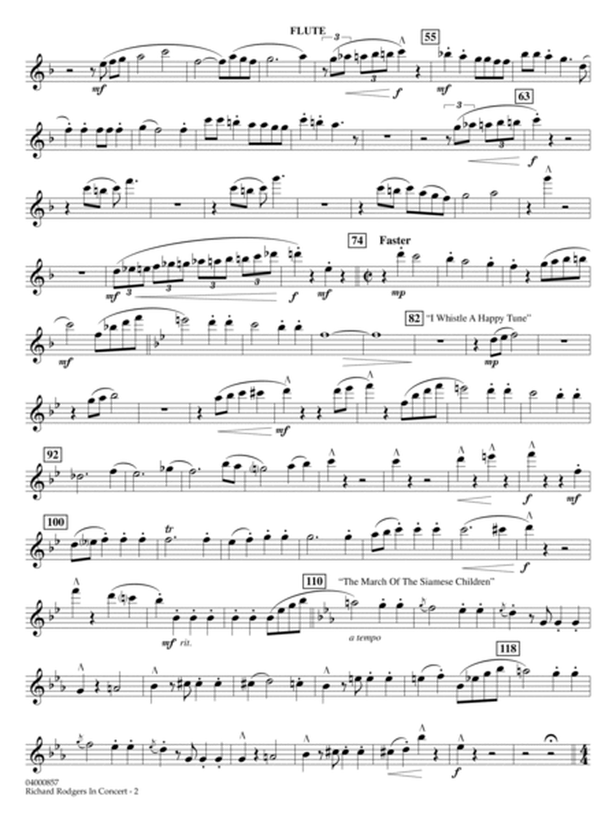 Richard Rodgers in Concert (Medley) (arr. Mac Huff, Paul Murtha) - Flute