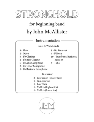 Book cover for Stronghold - for beginning band