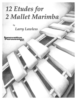 Book cover for 12 Etudes for 2 Mallet Marimba