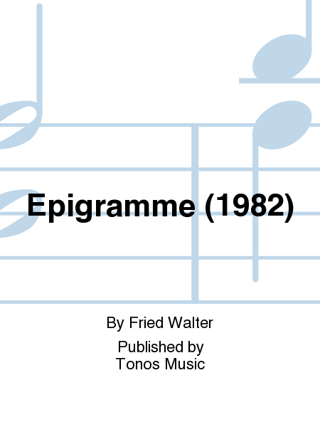 Epigramme