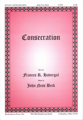 Book cover for Consecration