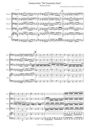 Book cover for Miniature Overture (Fantasia from Nutcracker) for Bassoon Quartet