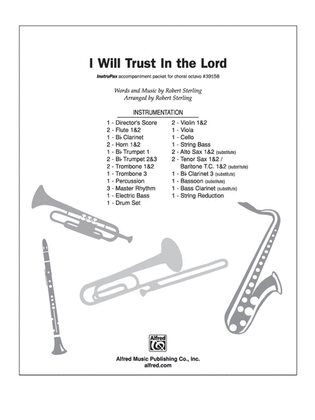 Book cover for I Will Trust in the Lord