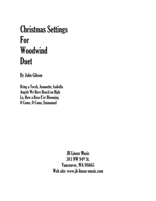 Book cover for Christmas Settings for Flute and Bassoon Duet