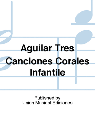 Book cover for Tres Canciones Corales Infantile