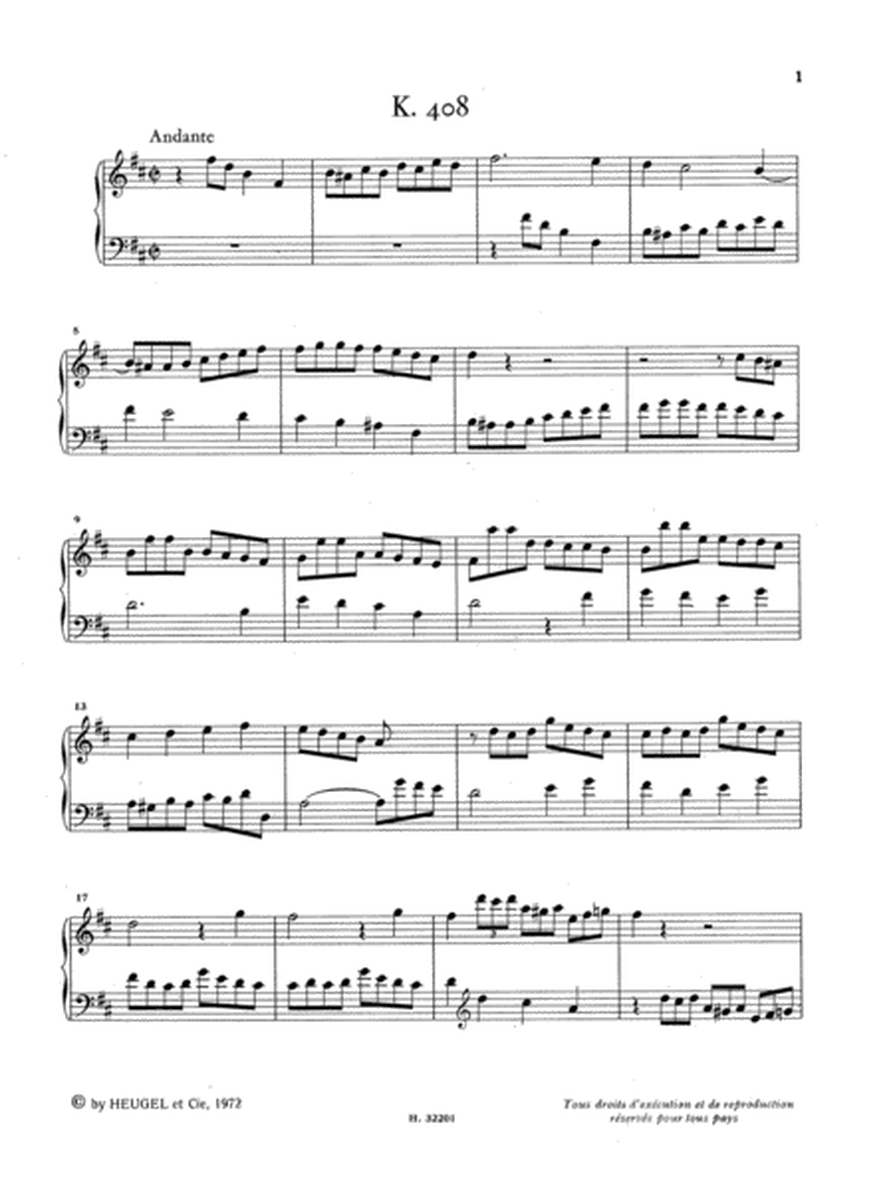 Oeuvres Completes Pour Clavier Volume 9 Sonates K408 A K457 (lp39)