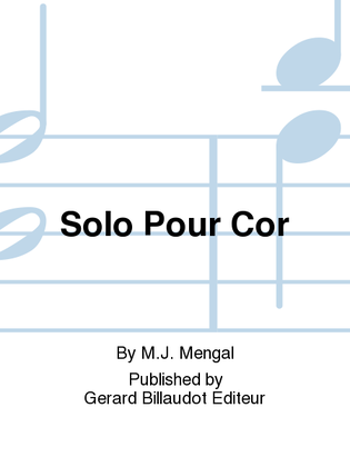 Book cover for Solo Pour Cor