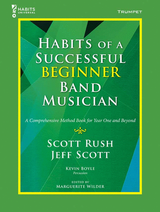Book cover for Habits of a Successful Beginner Band Musician - Trumpet